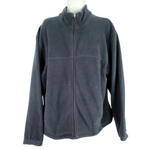 Reel Legends Fleece Full Zip Jacket Blue Mock